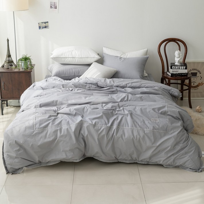 슬립앤베딩 순면 고밀도 호텔식침구 신혼이불 퀸 라지킹 세트