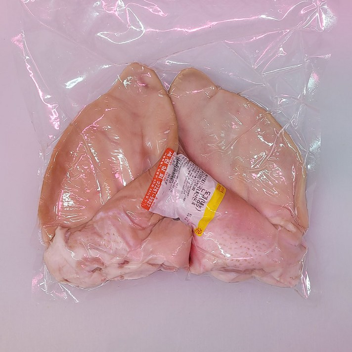 당일도축 한돈 귀 1마리분 최소중량 500g 돼지 귀 돈귀