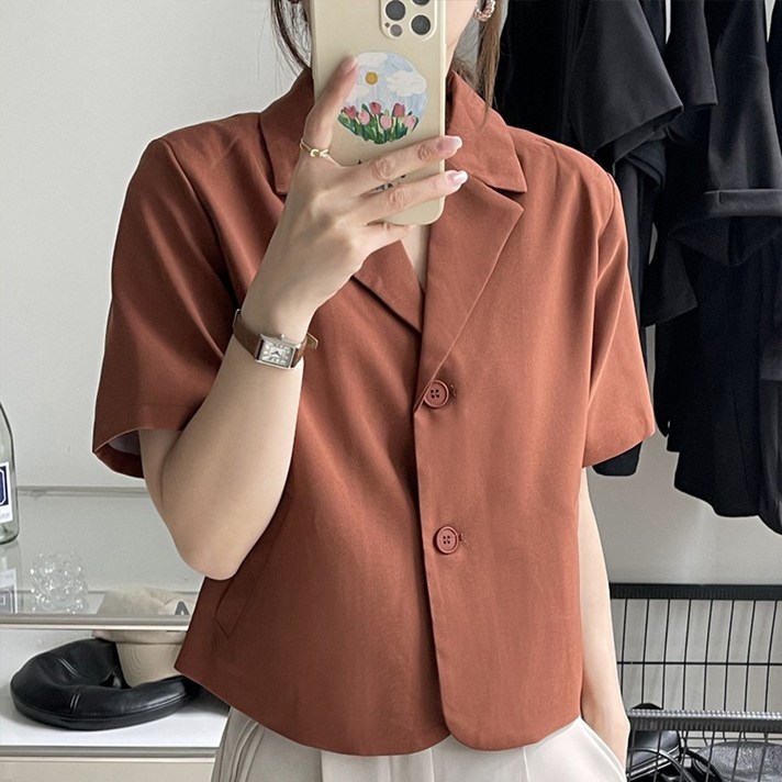 미드디엔 여성 반팔 자켓