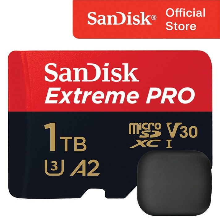 샌디스크 익스트림 프로 마이크로 SD 카드 / 메모리 보관 케이스, 1TB - 투데이밈