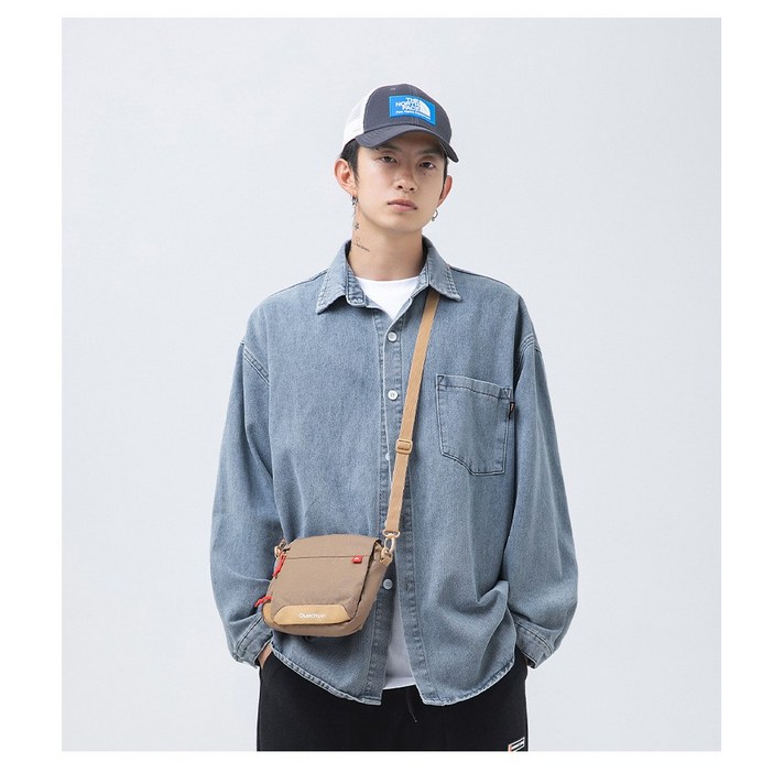 유루 남녀공용 클래식 데님 셔츠  J3592