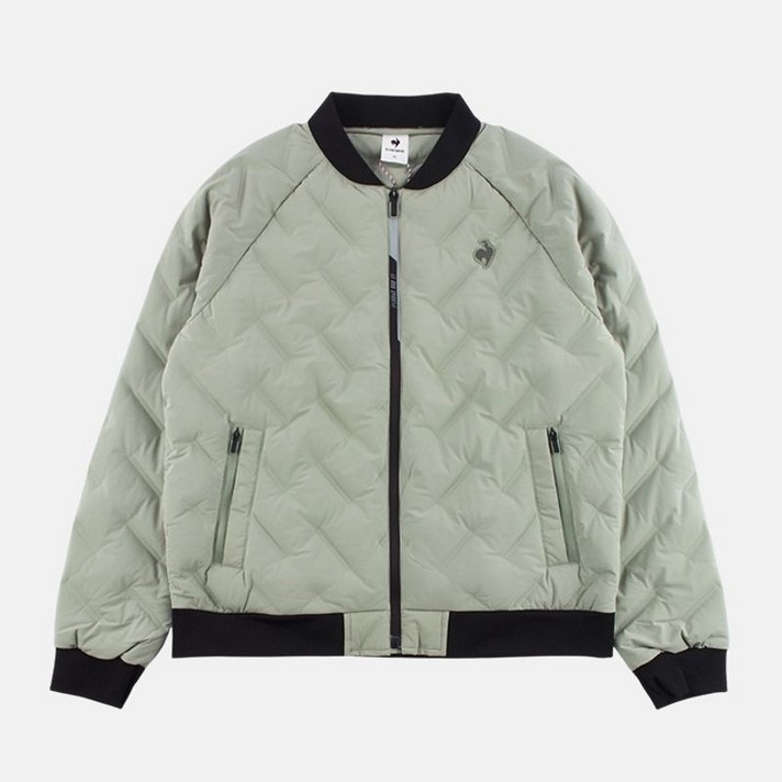 르꼬끄 공용 에어플렉스 블루종 퀼팅 구스 다운 카키 QP423EDJO2