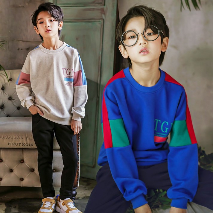 초딩하우스 티지엔상하세트봄,가을주니어남아의류 바지세트