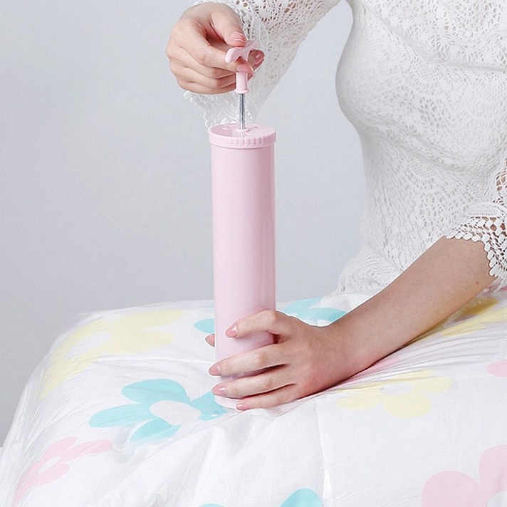 휴대용 진공 압축기 의류 여행용 압축팩 수동 흡입기