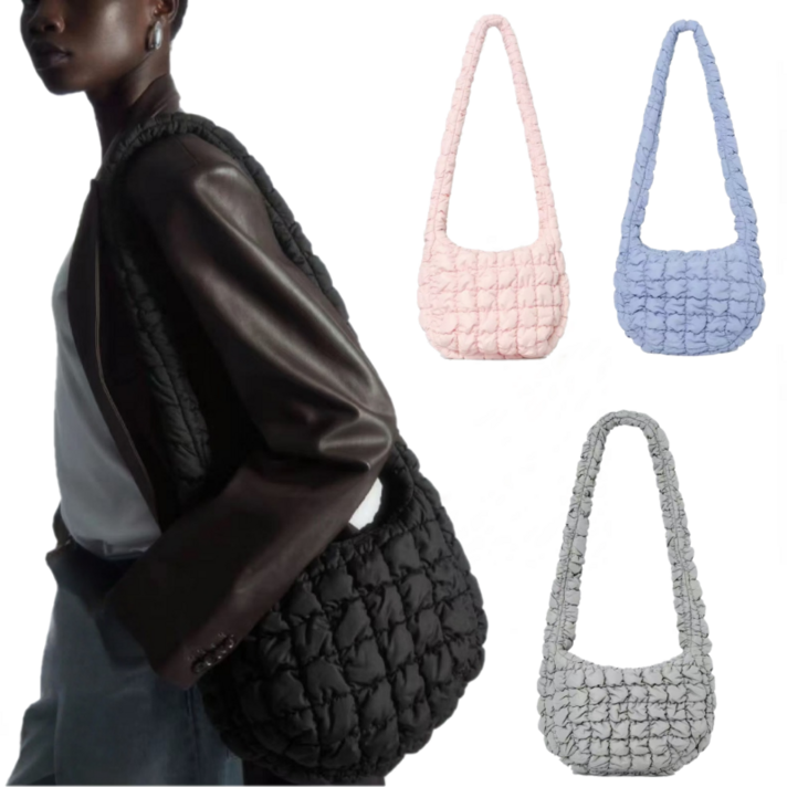 코스 COS 퀼티드 메신저 구름백 보부상 크로스바디백