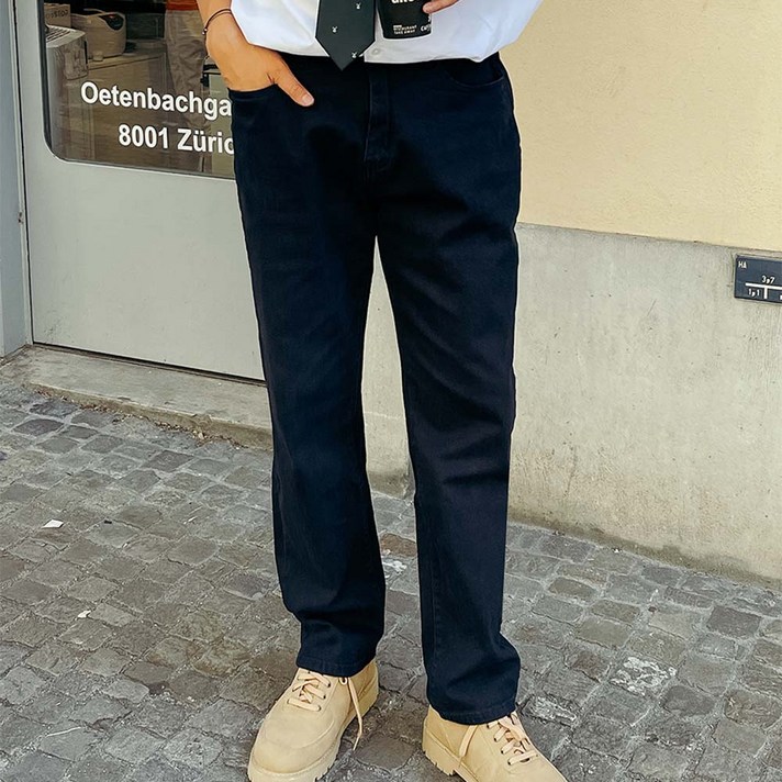 3244 바이모노 인생 히든밴딩 치노팬츠 남자 빅사이즈 팬츠 바지 남성 사계절 면 밴딩 바지 블랙 네이비 베이지 32 34 36 38 40 42 44
