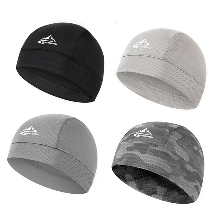 셀렉트템 자전거모자 스컬캡 쪽모자 이너캡 라이딩 두건 속모자, 카모, 2개