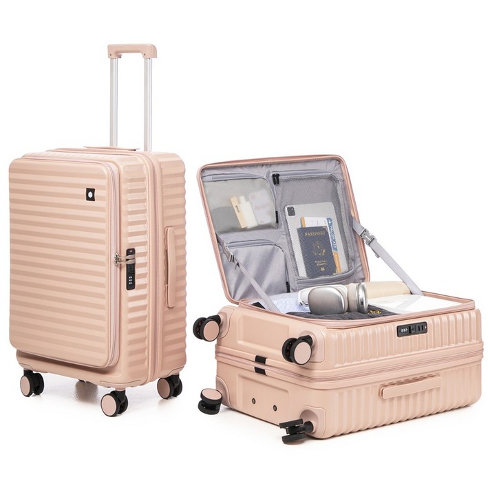 Tanit 전면 오픈 여행용 캐리어 기내용 확장형 100 PC TSA락 USB충전 3년AS