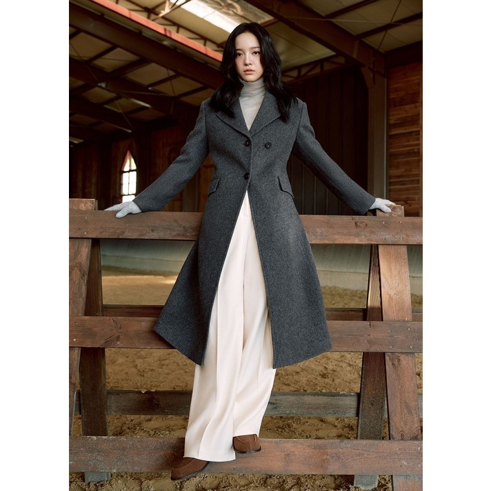 국내매장품 잇미샤 테일러드 싱글 버튼 코트 ITOBWHC720