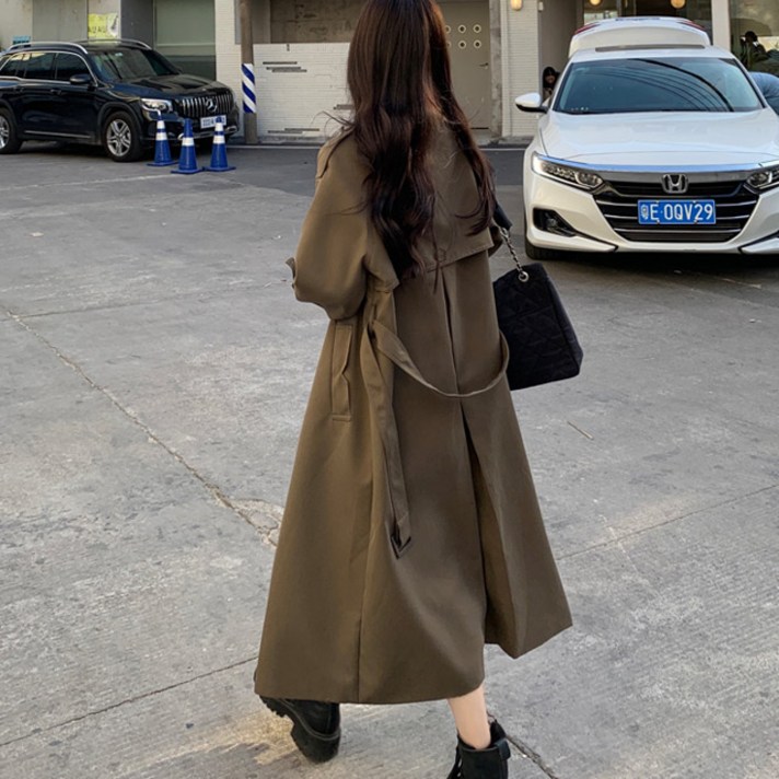 J1422 멘타보 빅사이즈 롱 트렌치코트 44120