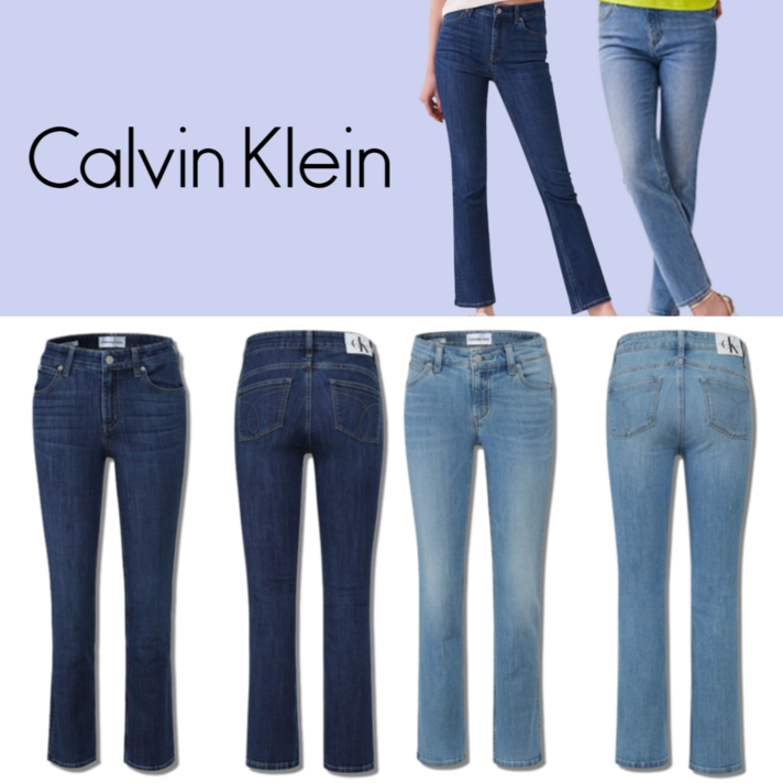 100정품빠른출고 캘빈클라인 우먼스 슬림 부츠컷 데님 여성용 바지 데일리 캐주얼 청바지