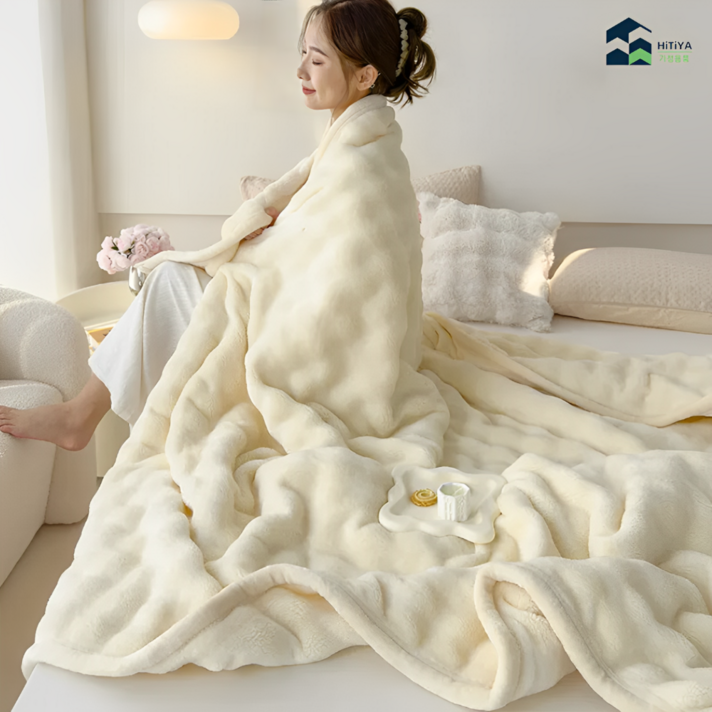 히티야 부드러운 양털 극세사 담요 도톰한 양면 밍크 이불 간절기 고밀도 블랭킷 차렵이불 히티야 부드러운 양털 극세사 담요 도톰한 양면 밍크 이불 간절기 고밀도 블랭킷 차렵이불