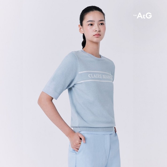 더엣지 25SS 레터링 니트풀오버 4종