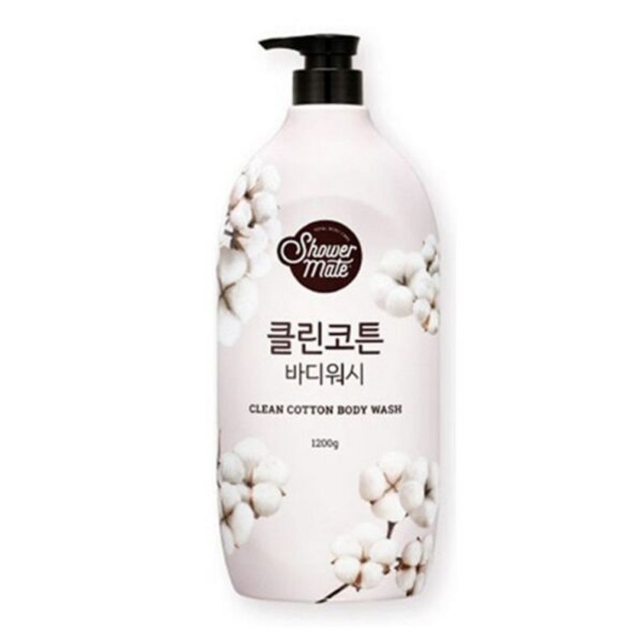 샤워메이트 클린코튼 바디워시 목화솜향, 1.2kg, 1개 샤워메이트 클린코튼 바디워시 목화솜향, 1.2kg, 1개