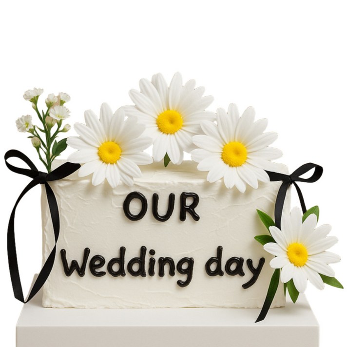 레브리 모형 케이크 웨딩 촬영 브라이덜 샤워 소품 만들기 DIY 꽃 리본 크림클레이 생일케이크