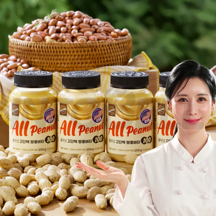 TV홈쇼핑정품 인포벨서진영 올피넛 땅콩버터 고단백 단백질 스프레드 빵 토스트 샌드위치 간식 영양 피넛