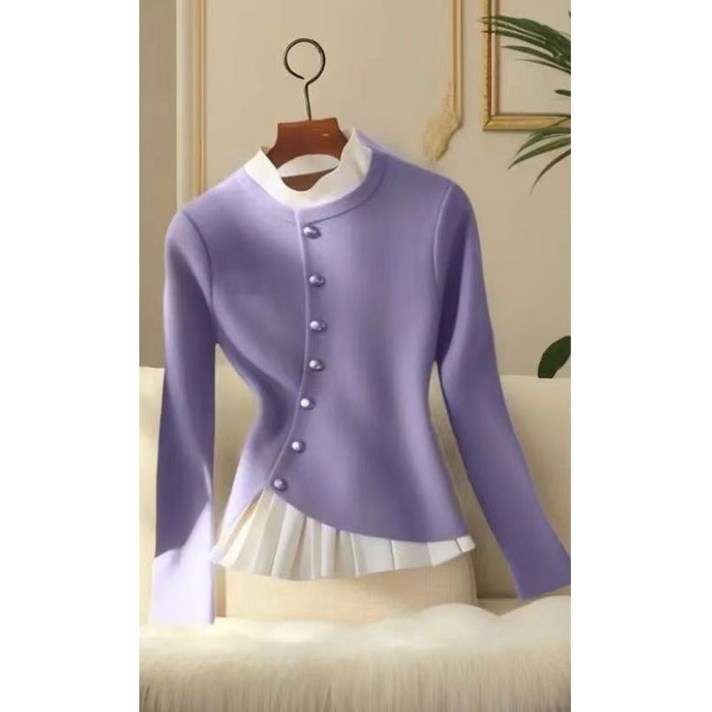 딜마켓 피선상의  여성 봄 가을 버튼 포인트 블라우스 티셔츠 상의