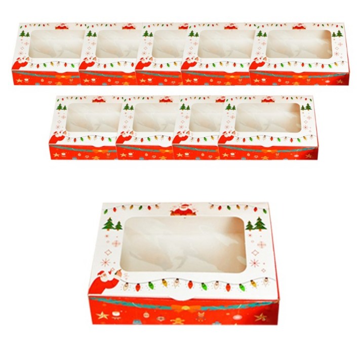 크리스마스 다용도 투명창 상자 소