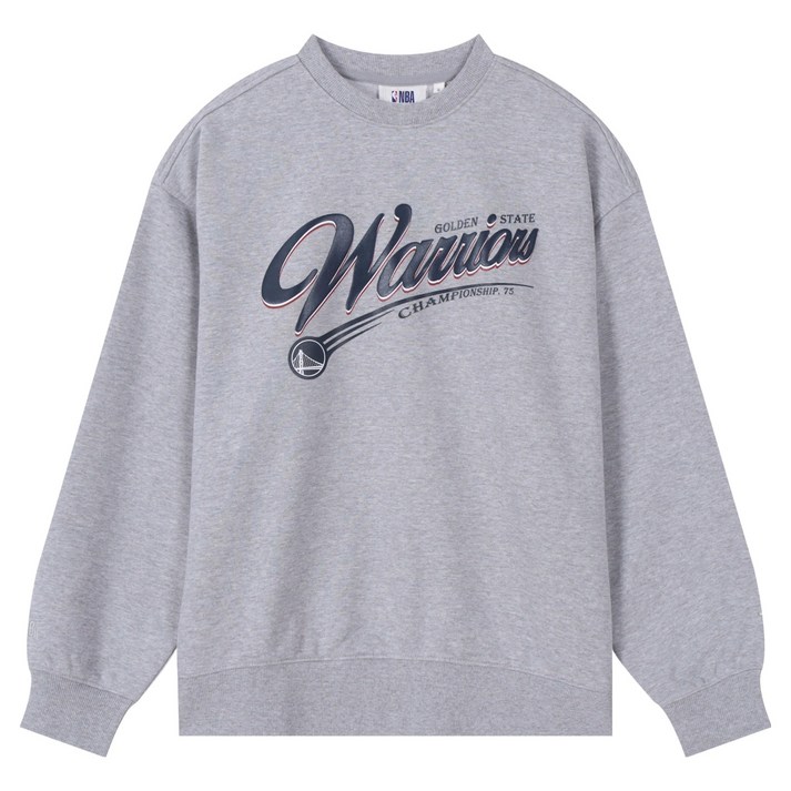 NBA 남녀공용 레터링 오버핏 맨투맨 N251TS031P