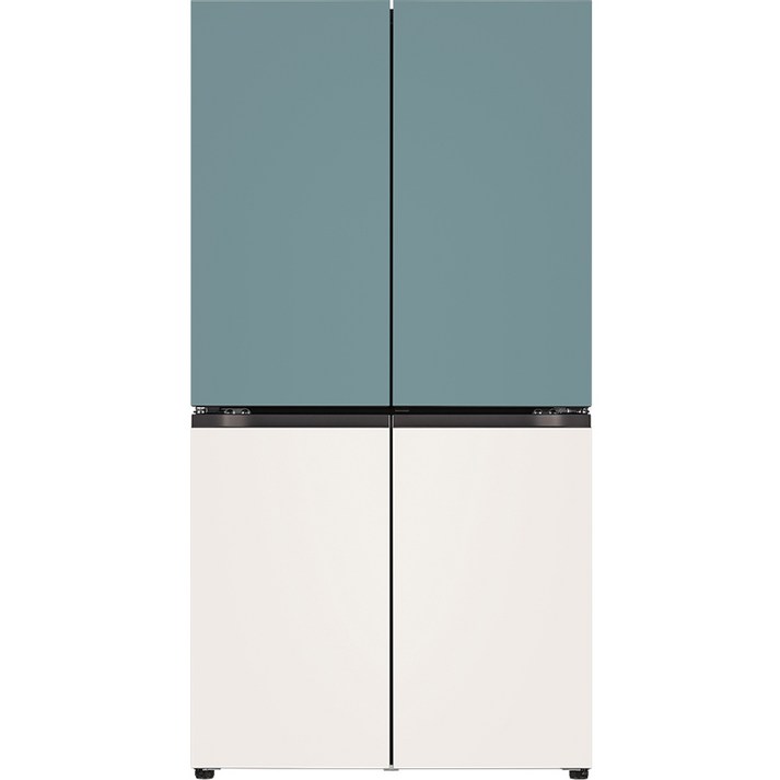 10 환급가전 색상선택형 LG전자 오브제 870L 매직스페이스 메탈 4도어 디오스 냉장고 방문설치