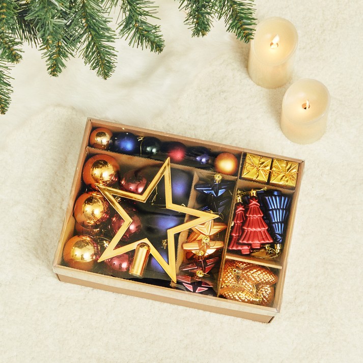 크리스마스 오너먼트 믹스 트리 장식 세트 70P 세트