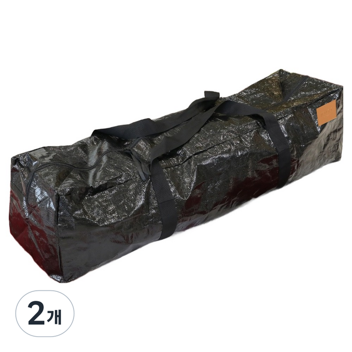 조아트 크리스마스 트리 보관백, 스트랩 2p, 이너백 대, 소 90 x 25 x 25 cm, 그로스블랙25, 90 x 25 x 25cm, 2개