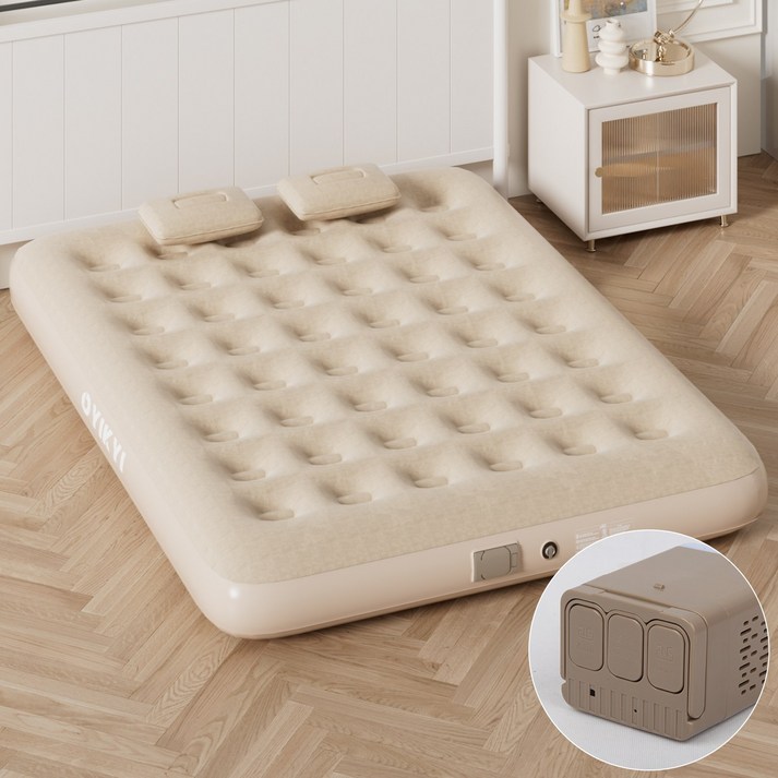 오이키 에어매트 캠핑 매트리스 에어펌프 내장 높이 25/40cm