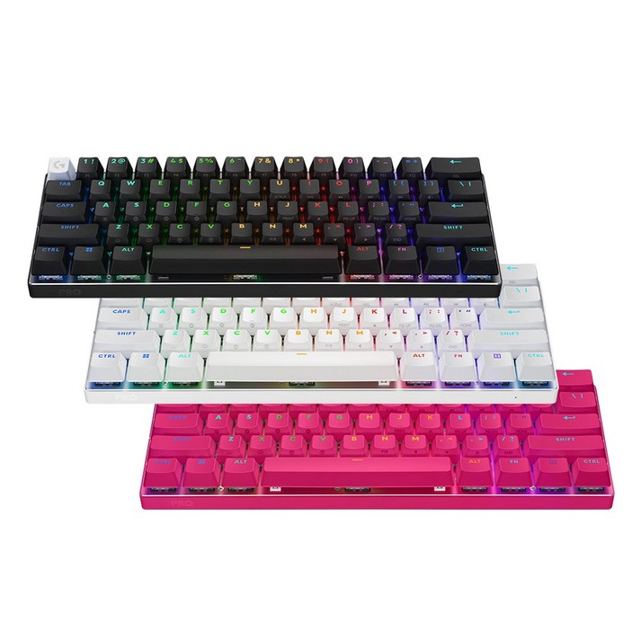 로지텍코리아 로지텍G PRO X60 게이밍키보드, 화이트텍타일