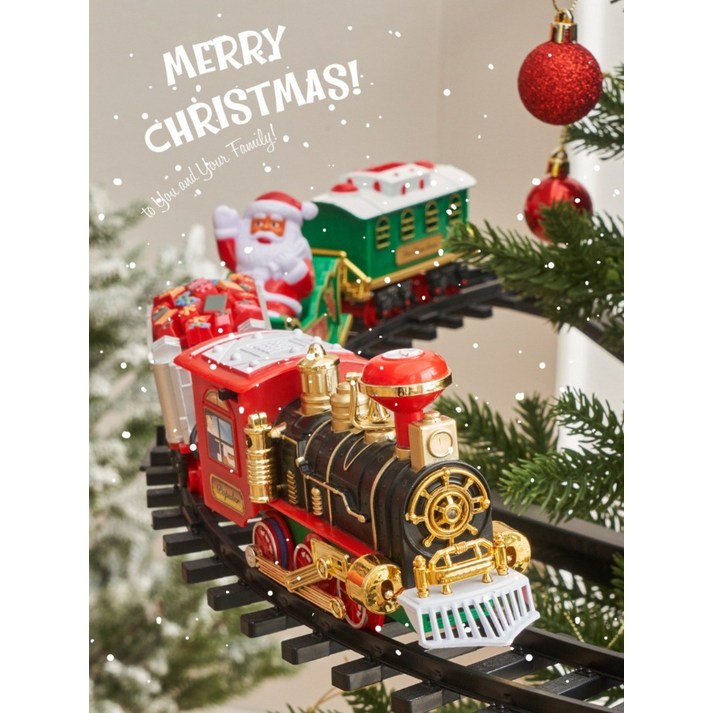 크리스마스트리기차 움직이는 전동 기차 고급오너먼트 트리 장식 소품 - 투데이밈