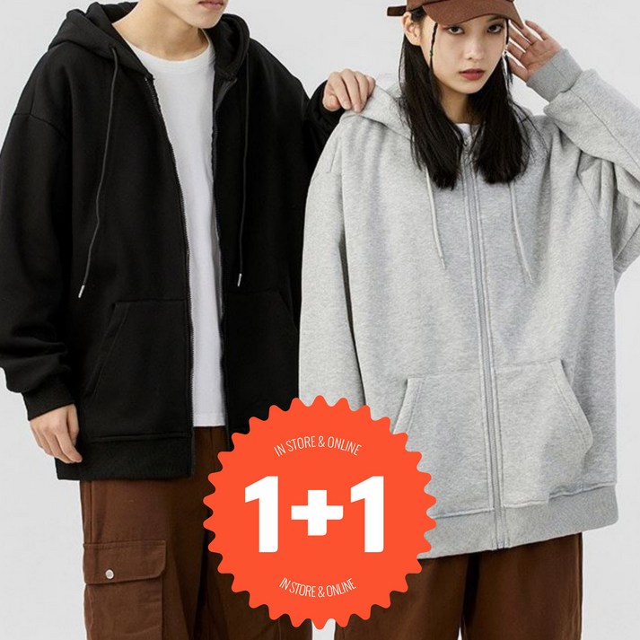 ORHA 남녀공용 오버핏 봄 가을 후드집업 ORHA 남녀공용 오버핏 봄 가을 후드집업