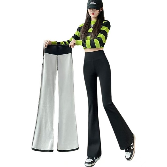 JoYouth  여성 스판 조깅 레깅스 기모 밴딩 부츠컷 팬츠