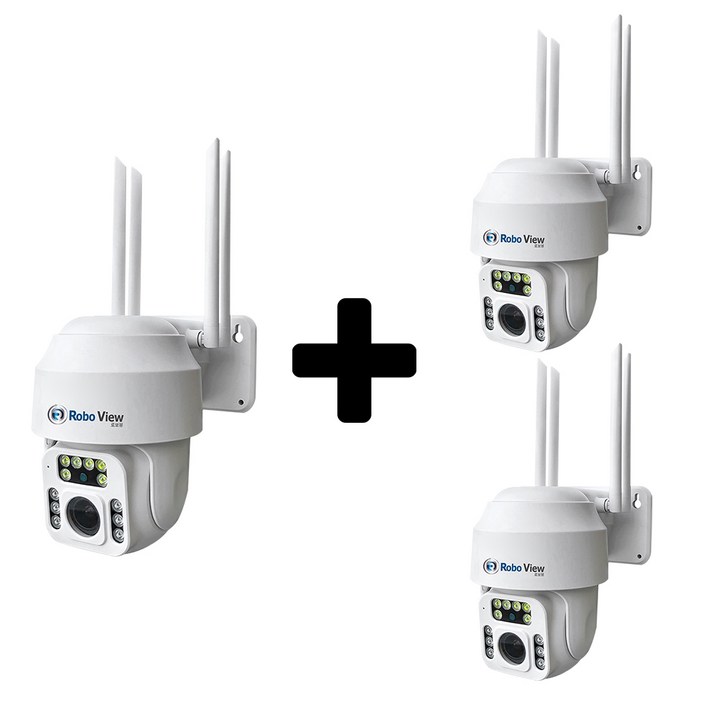 글로벌아이넷 로보뷰P3 3세트 홈 IP 카메라 CCTV 2.8mm-12mm 광학줌 QHD, 01. 로보뷰P3 / 3세트