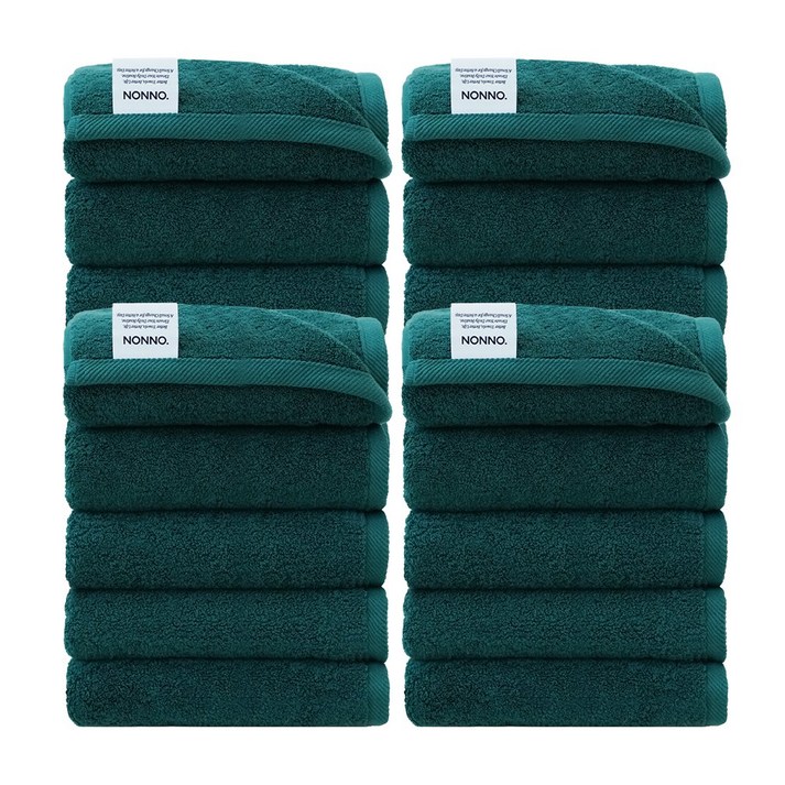 NONNO 국내생산 호텔수건 200g 40수 코마사, 진그린, 20개