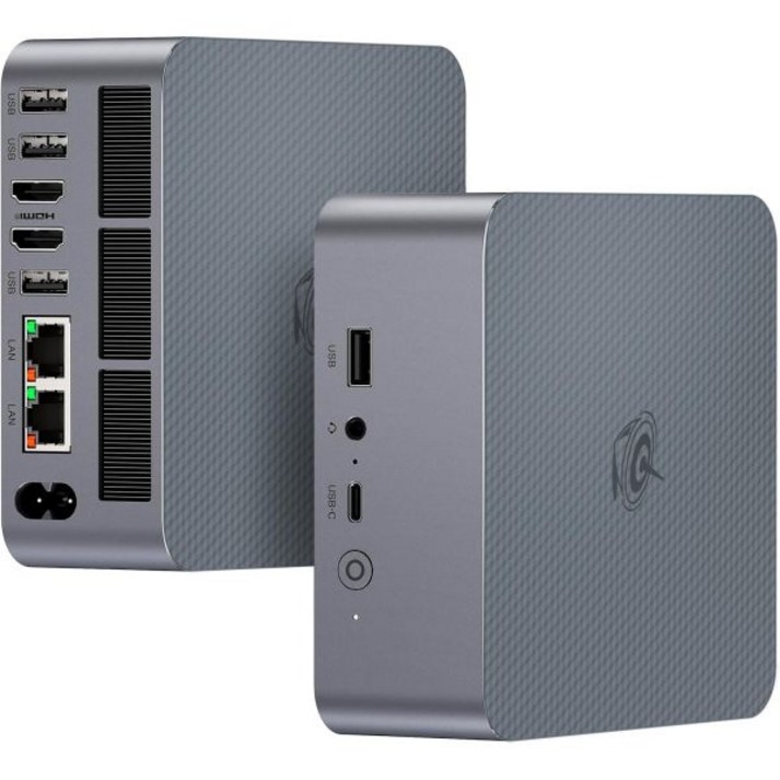 Beelink EQR6 듀얼 랜 미니 PC AMD Ryzen 7 7735HS, 24GB DDR5 500GB PCIe4.0 SSD, 라데온 680M 12코어 2200MHz, 컴퓨