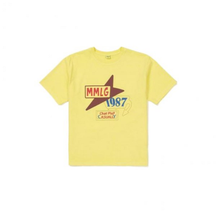 Mmlg SIGNBOARD HFT 반팔 티셔츠 YELLOW 101285