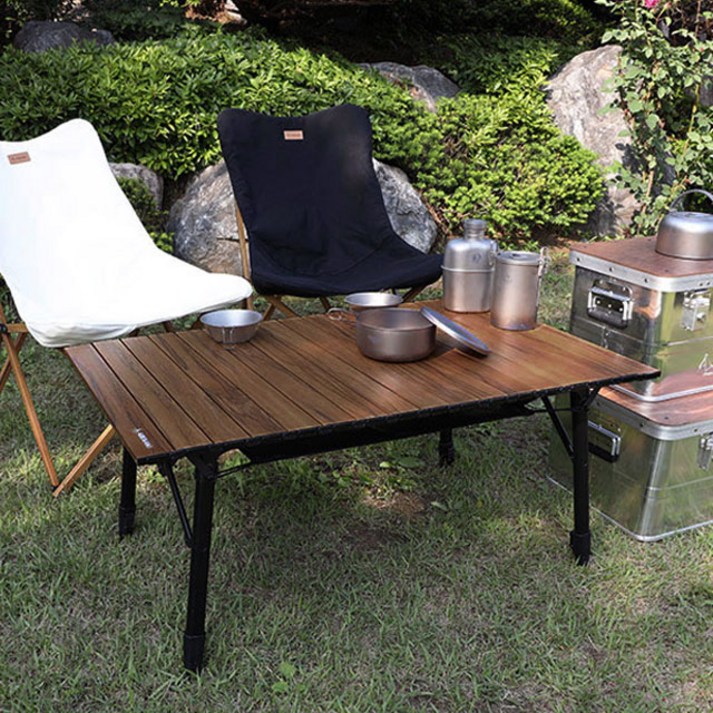 아베나키 에볼루션 롤테이블 100120cm  높이조절 캠핑테이블