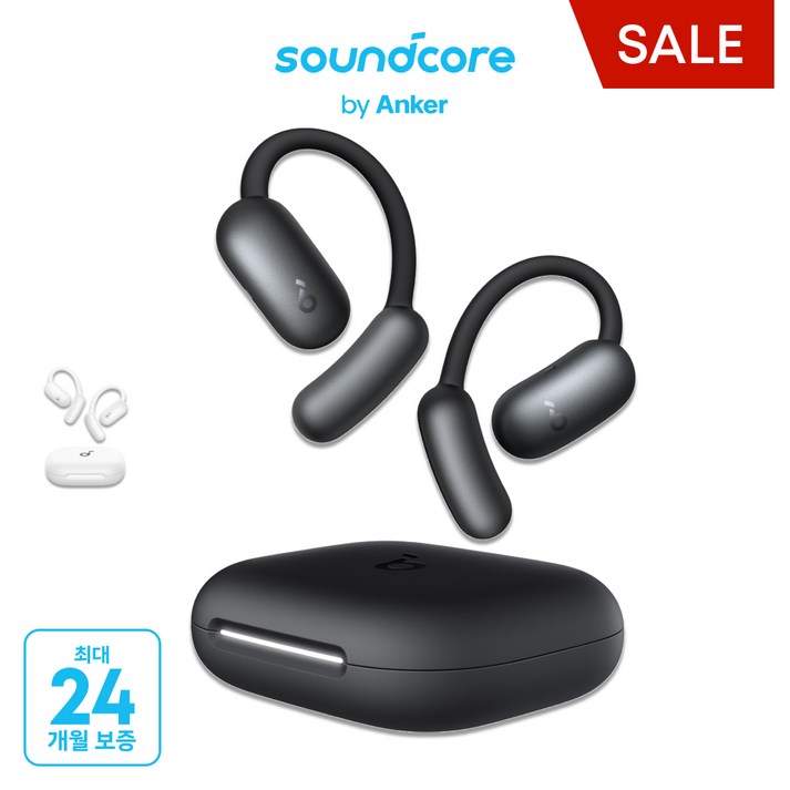 앤커 사운드코어 에어로핏2 블루투스 이어폰, 블랙, A3874