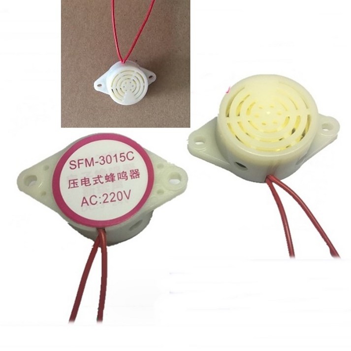 삐~경고음부저 경고음 부저 (AC 220V) 1pcs YD3015부저 압전부저 cc-ab17