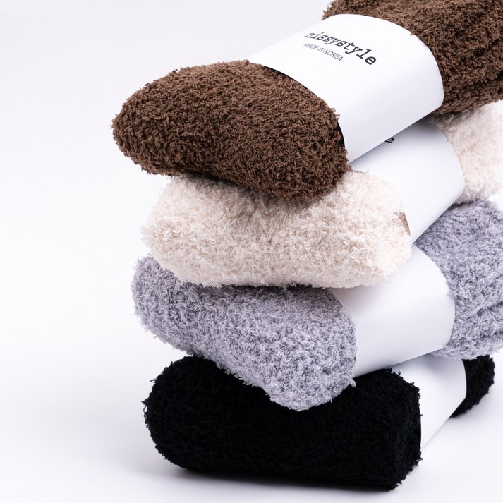 100 국산 수면양말 4족세트 무압박 남여공용 편안한 임산부 보온양말