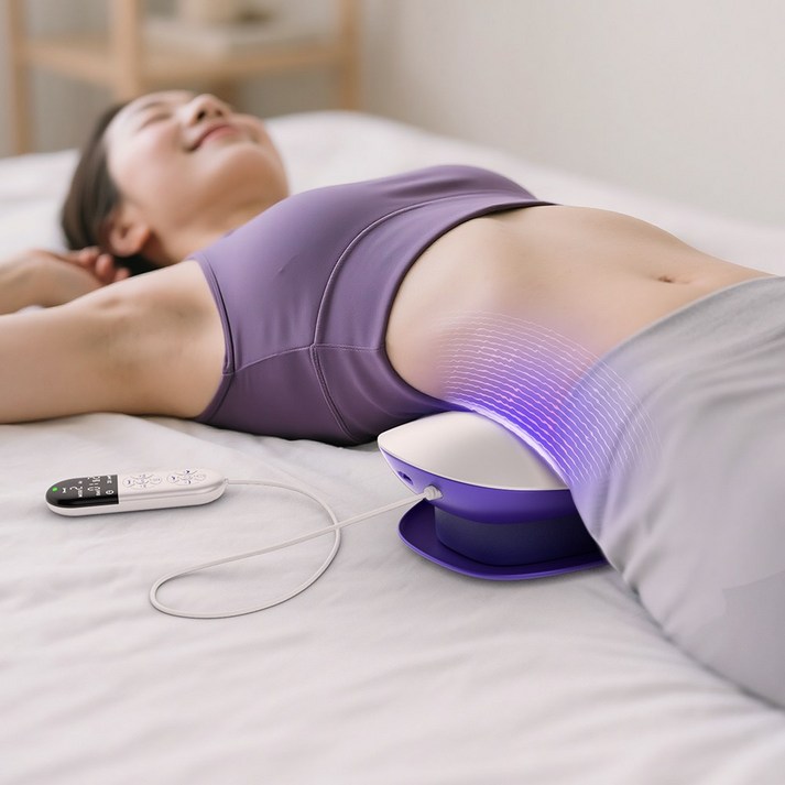 파라이프 허리 마사지기 저주파 EMS 안마기 온열 찜질 스트레칭