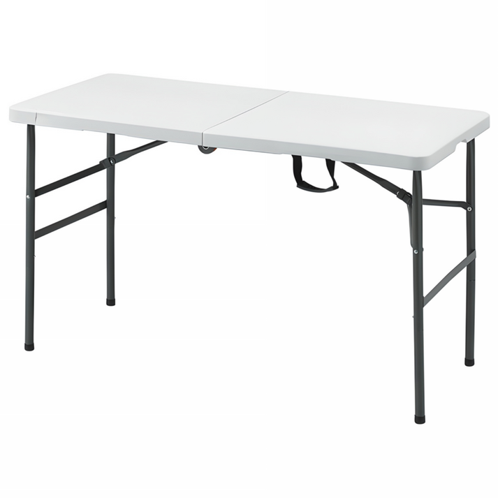 아웃탑 접이식 브로몰딩 테이블 1200, 화이트