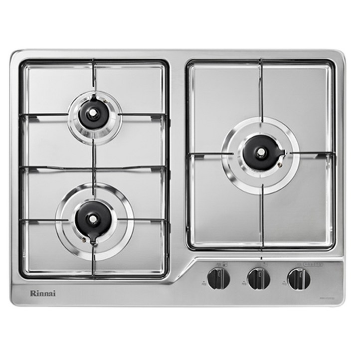 린나이 빌트인 3구 가스레인지 방문설치, RBR-S3203D, LNG