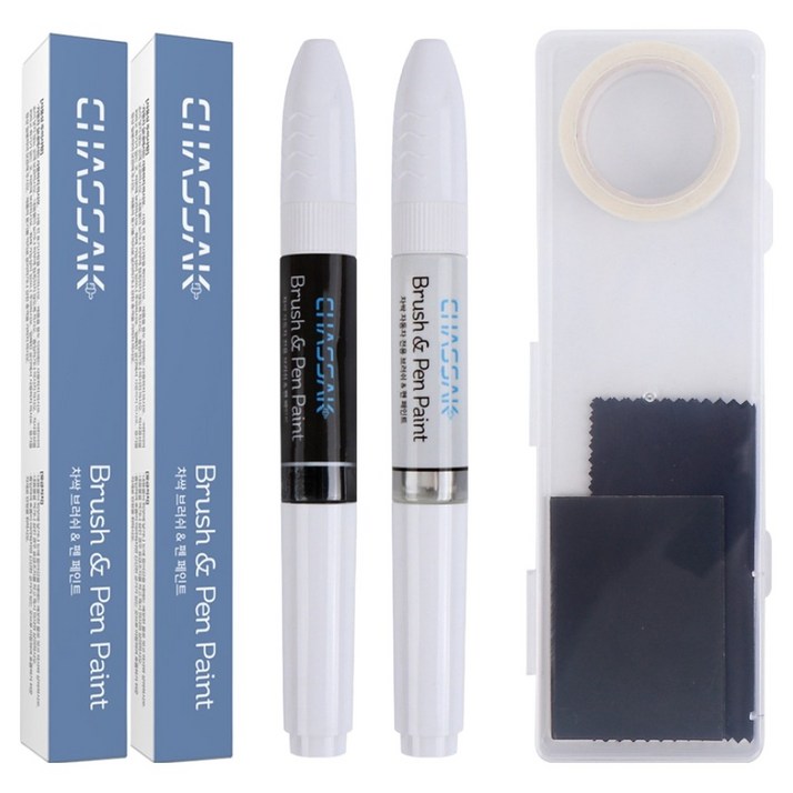 차싹 순정형 자동차 붓펜 페인트 컬러투명전용키트, 1세트, 2R 컨티넨탈실버