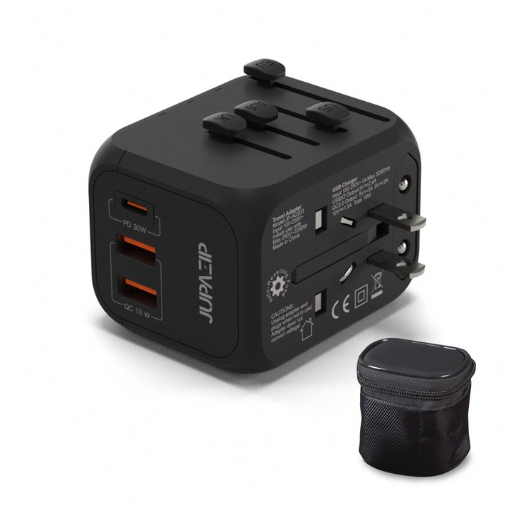 주파집 여행용 멀티 어댑터 PD 30W JPAD300, 1개 주파집 여행용 멀티 어댑터 PD 30W JPAD300, 1개