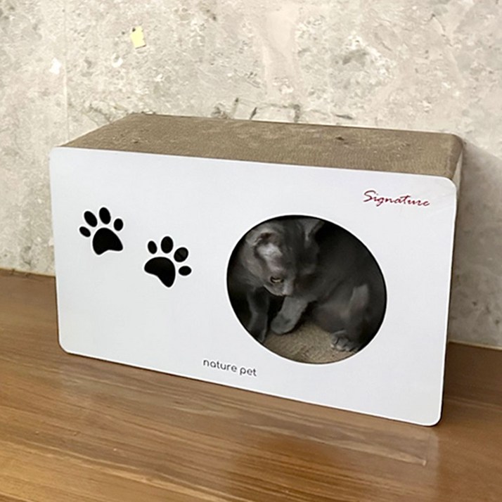 네이처펫 고양이 시그니처 숨숨집 스크래처 네이처펫 고양이 시그니처 숨숨집 스크래처