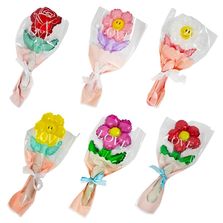 파티공구 꽃다발 풍선키트 6종 세트