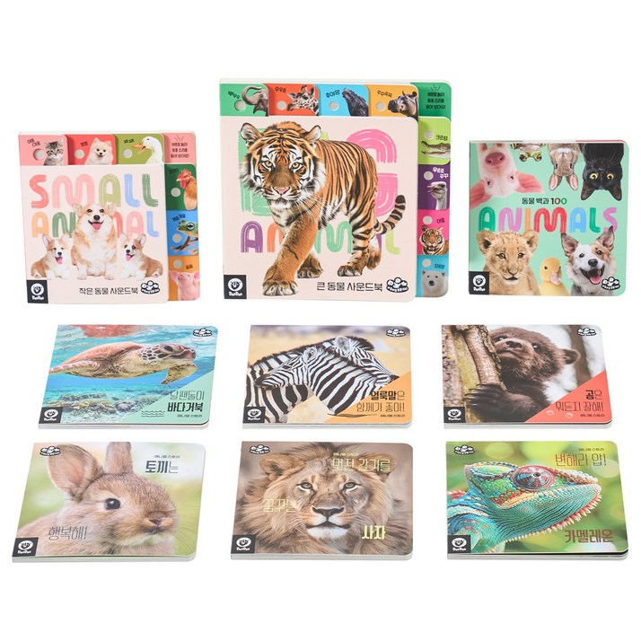 두두스토리 와글와글 동물 100 사운드북 포함 총 9종 세트, 1개