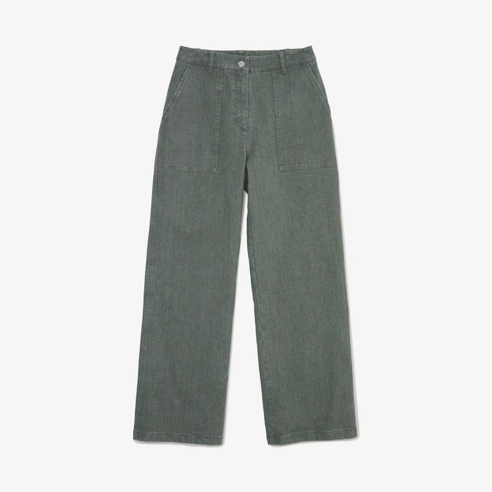 라코스테 여성 스트레이트 FW 데님 크롭팬츠 HF571E55NE9F 853221