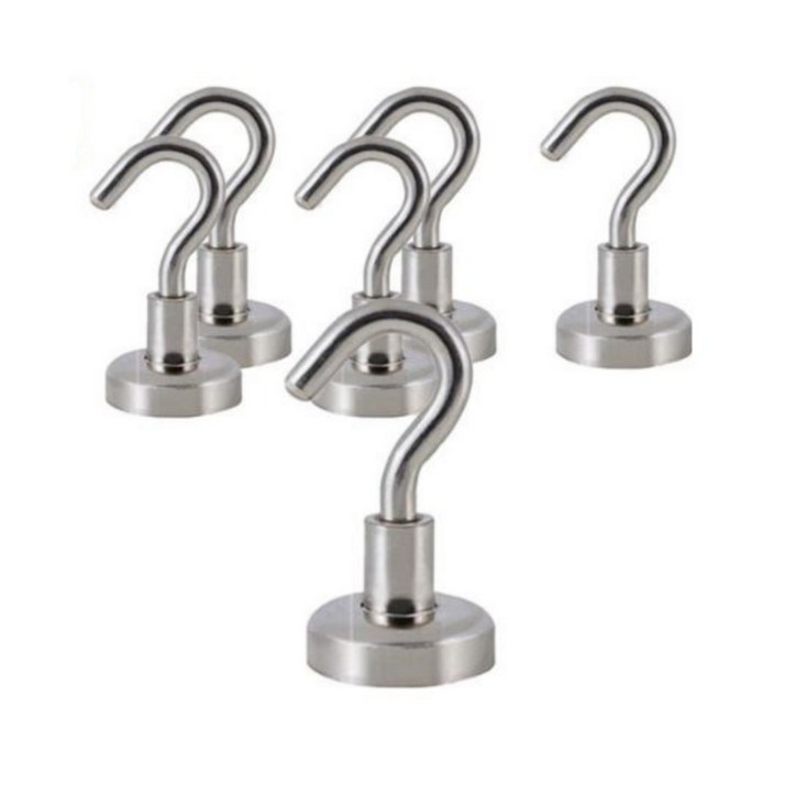 로지 초강력 네오디움 자석걸이, 20mm 6개입
