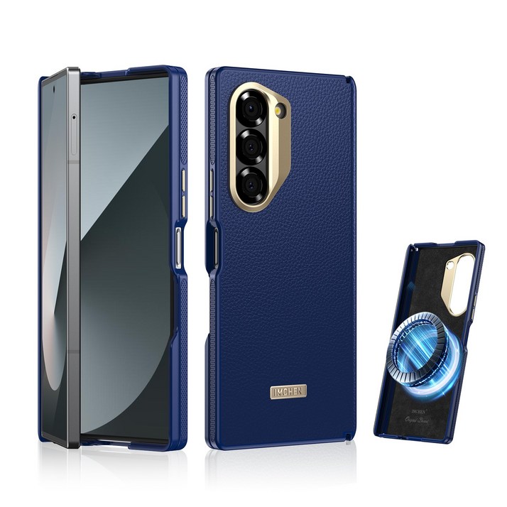 비즈니스 프리미엄 삼성 갤럭시 Z폴드7 케이스 중축 일체형 맥세이프 휴대폰 케이스 범퍼 힌지보호 풀커버